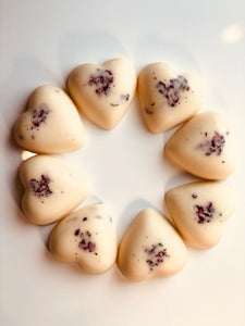 Heart Shaped Lotion Bar - Rose Geranium